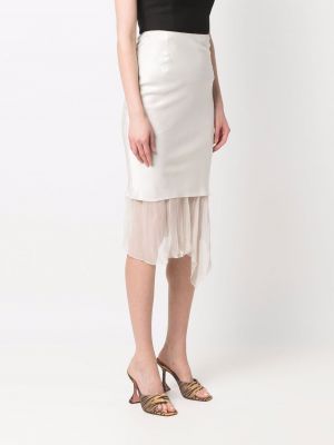 Pouzdrová sukně John Galliano Pre-owned bílé