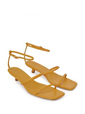 Leder sandale 12 Storeez gelb