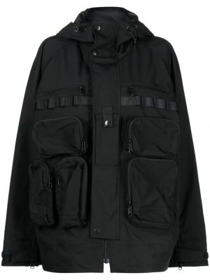 Kapucnis dzseki zsebes Junya Watanabe fekete