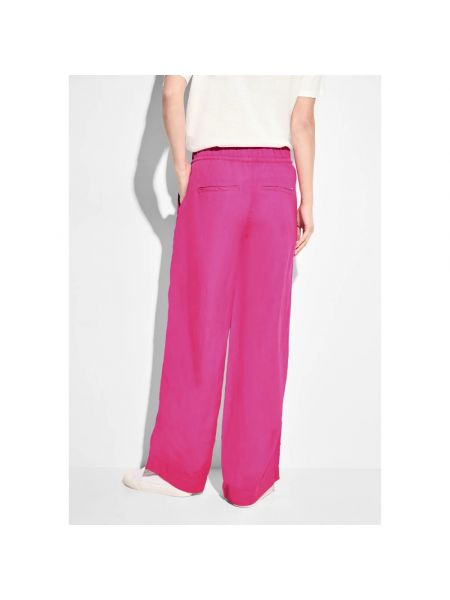 Pantalones de lino Cecil rosa