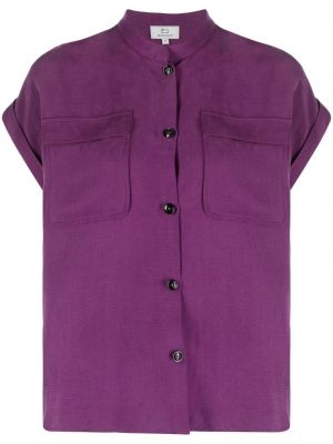 Риза с копчета Woolrich виолетово