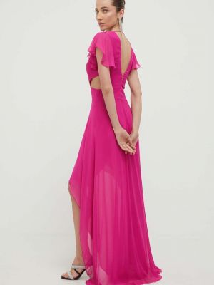 Dlouhé šaty Patrizia Pepe růžové