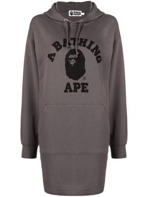 Obleka s potiskom A Bathing Ape® siva