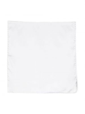 Копринен шал с джобове Tom Ford бяло