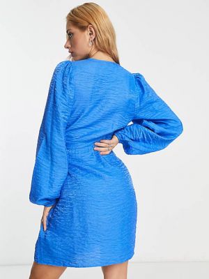Жаккард платье на запах Envii синее