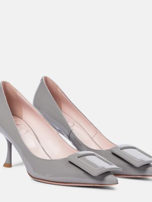 Lack läder pumps Roger Vivier grå