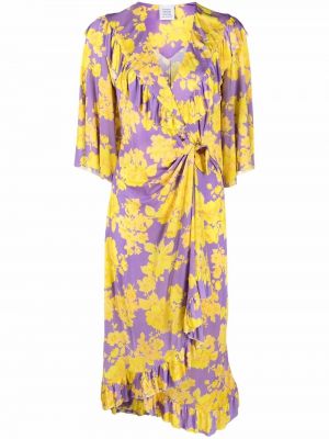 Obleka s cvetličnim vzorcem s potiskom Vetements