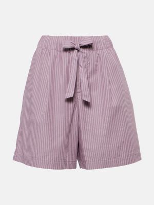 Pantalones cortos de algodón a rayas Birkenstock 1774 violeta