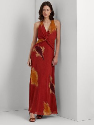 Vestido largo con estampado con estampado abstracto Lauren Ralph Lauren
