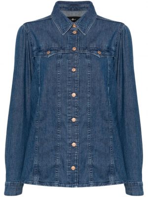 Chemise en jean 7 For All Mankind bleu