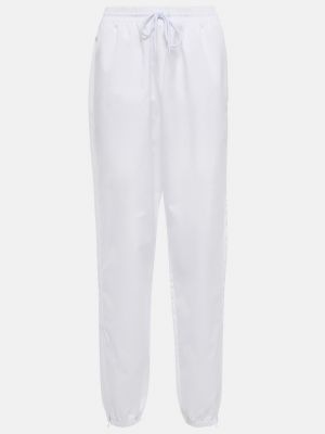 Спортивные штаны с высокой талией на молнии Wardrobe.nyc белые