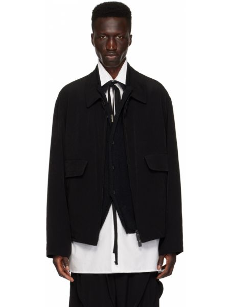 Куртка на молнии Yohji Yamamoto черная