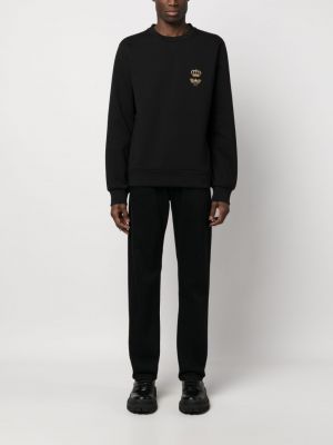 Jersey sweatshirt mit stickerei Dolce & Gabbana schwarz