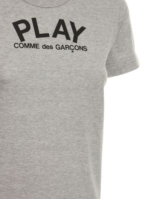 Tricou din bumbac cu imagine Comme Des Garcons Play gri