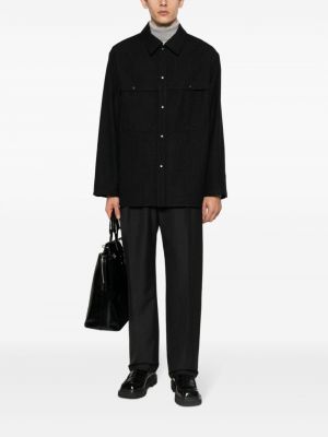 Vilnonė marškiniai Lemaire juoda