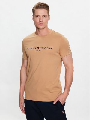 T-shirt Tommy Hilfiger marrone