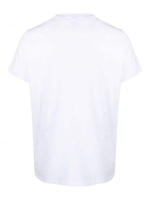 Raštuotas medvilninis marškinėliai Aspesi balta