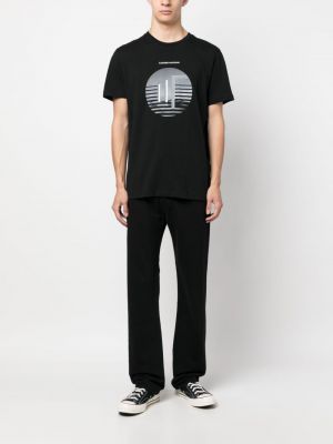 Kokvilnas t-krekls ar apdruku Costume National Contemporary melns
