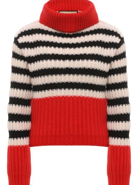 Шерстяной свитер Gucci красный