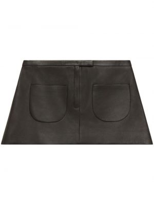 Lederrock mit taschen Courreges schwarz