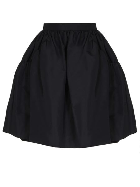 Однотонная юбка мини Alexander Mcqueen черная