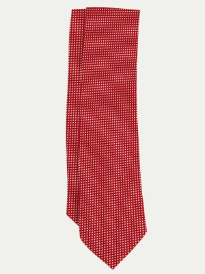 Шелковый галстук с принтом Victorio & Lucchino красный
