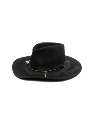 Czarny kapelusz Nick Fouquet