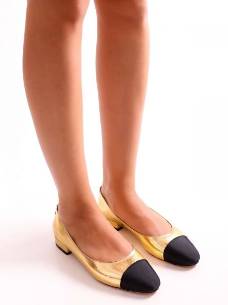 Balerina cipők Shoeberry aranyszínű