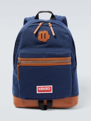 Брезентовый рюкзак Kenzo синий