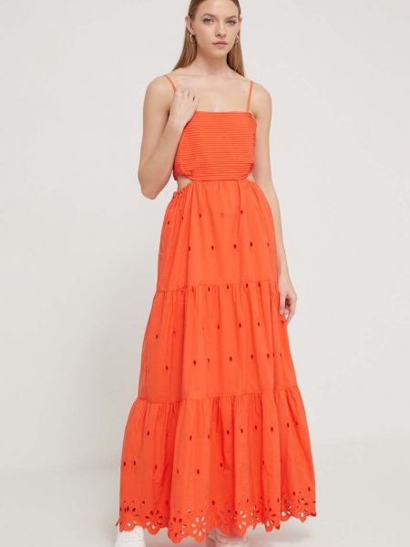 Макси рокля Desigual оранжево