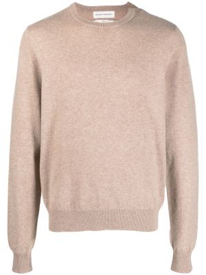 Плетен кашмирен пуловер Extreme Cashmere бежово