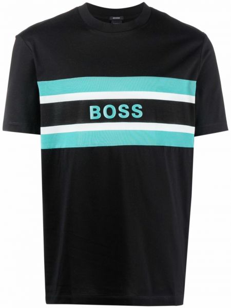 Camiseta a rayas Boss Hugo Boss negro