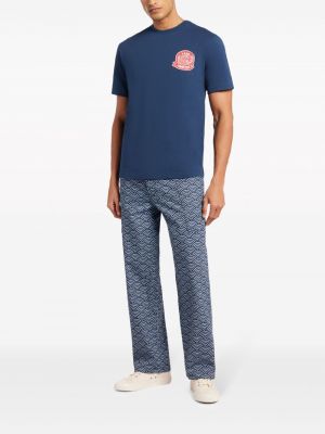 T-shirt en coton avec applique Kenzo bleu
