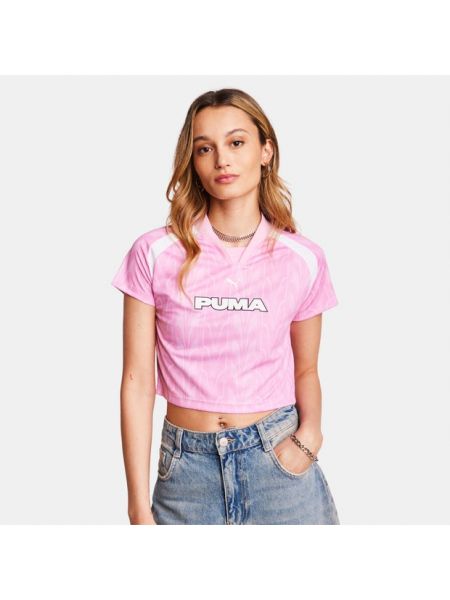 T-shirt en jersey de football Puma rose