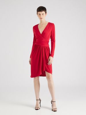 Priliehavé šaty Lauren Ralph Lauren červená