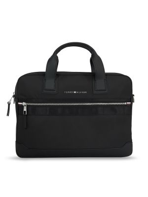 Найлонови чанта за лаптоп Tommy Hilfiger черно