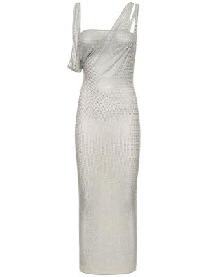 Midi haljina The Attico siva