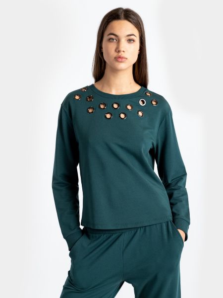 Пуловер Armani Exchange зеленый