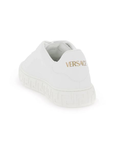 Sneakersy skórzane ze skóry ekologicznej Versace