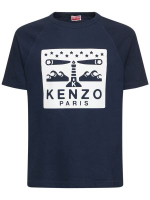 Тениска slim от джърси Kenzo Paris бяло