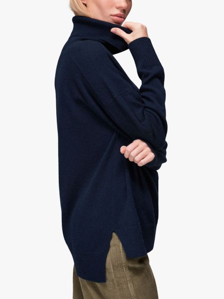 Кашемировый свитер с высоким воротником Whistles синий