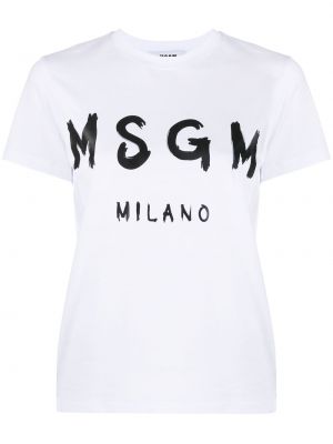 T-shirt Msgm vit