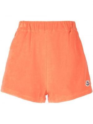 Shorts en velours Moncler orange