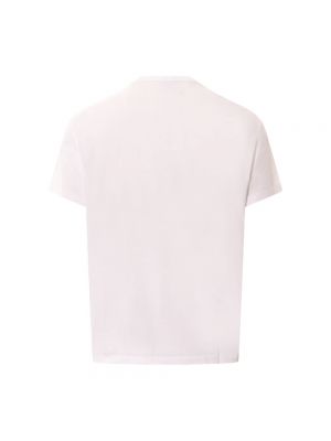 Camiseta con bordado de cuello redondo Maison Margiela blanco