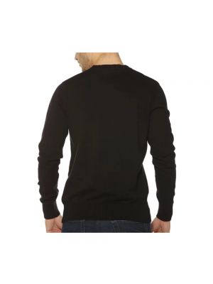 Sudadera de algodón con escote v de tela jersey Schott Nyc negro