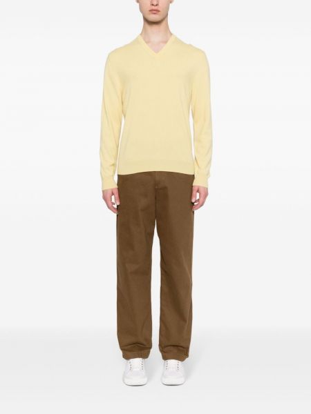 Sweter z kaszmiru N.peal żółty