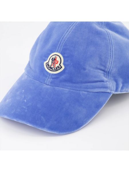 Gorra de terciopelo‏‏‎ Moncler azul