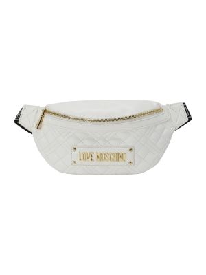 Чанта за носене на кръста Love Moschino бяло