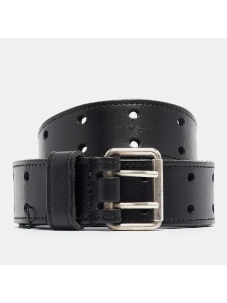 Cinturón de cuero Yves Saint Laurent Vintage negro