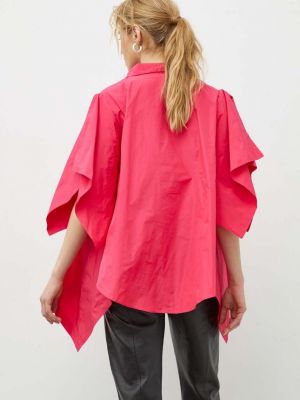 Однотонная блузка Mmc Studio розовая